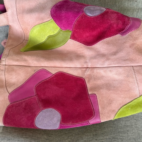 Coach Poppies for Peace Suede and Leather XL Tote - Picture 5 of 14